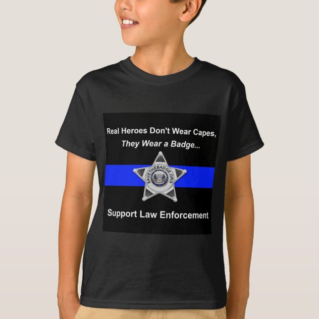 Camiseta Héroes de la policía de la ayuda (Anverso)