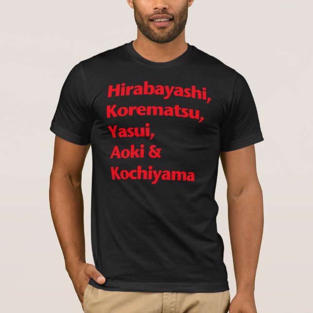 Camiseta Héroes de las derechas civiles (rojos) (Anverso)