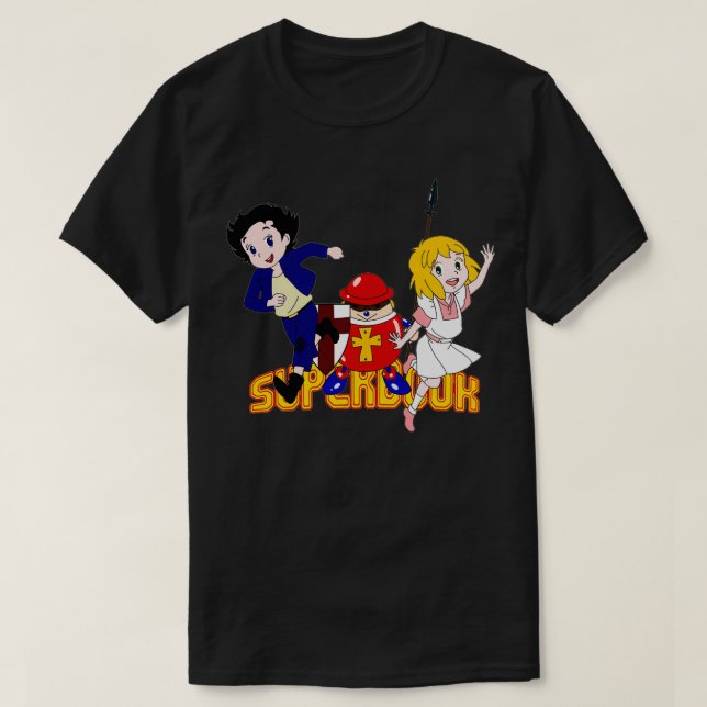 Camiseta Héroes de los libros Super (Diseño del anverso)