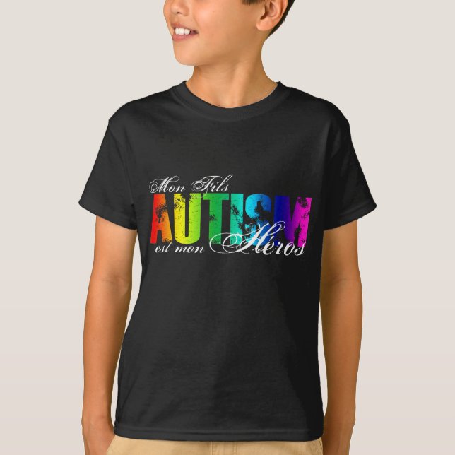 Camiseta Héroes de lunes Fils - autismo (Anverso)