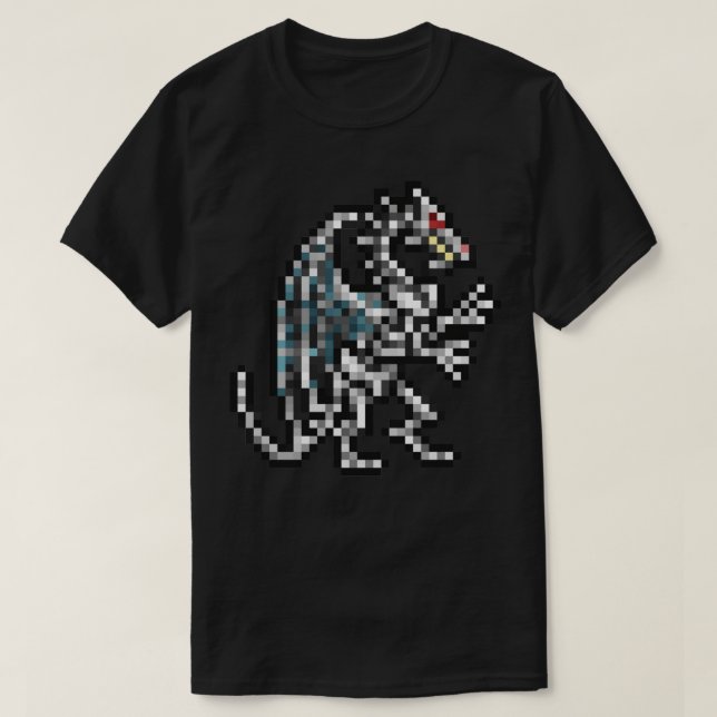Camiseta Héroes de Might and Magic Dragon Retro Pixel DOS g (Diseño del anverso)
