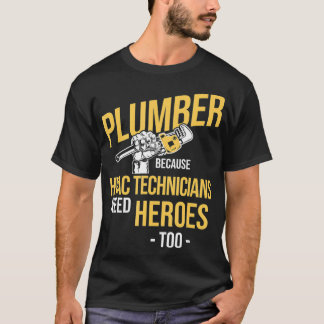 Camiseta Héroes De Plomo De Los Técnicos De HVAC Plumbe