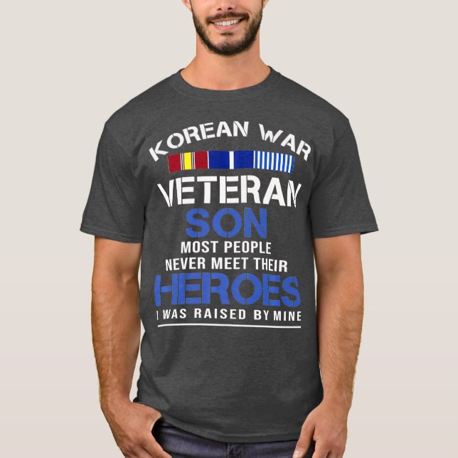 Camiseta Héroes de veteranos de guerra coreanos que crié (Anverso)