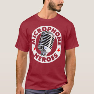 Camiseta HÉROES del MICRÓFONO - 22 colores - logotipo