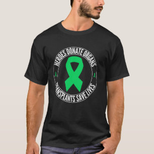 Camiseta Héroes Donan Órganos Trasplantes Salvan Vidas, Órg