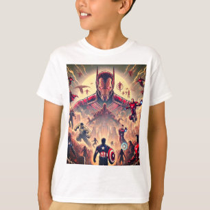 Camiseta "Héroes épicos vs. extranjeros combaten camiseta"