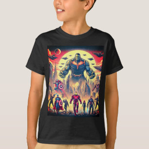 Camiseta "Héroes épicos vs. invasores extranjeros luchan co