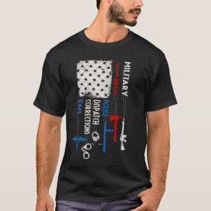 Camiseta Heroes Flag EMS Corrections Dispatch Incendio poli