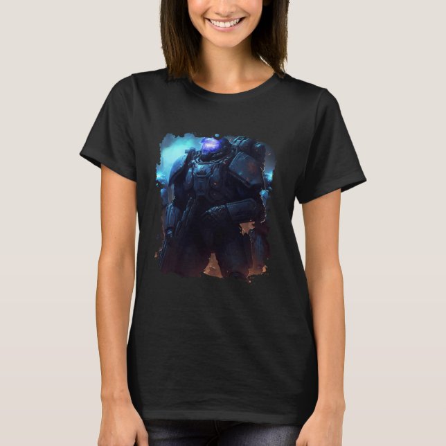 Camiseta Heroes in space the amazing Space Marines  1 (Anverso)