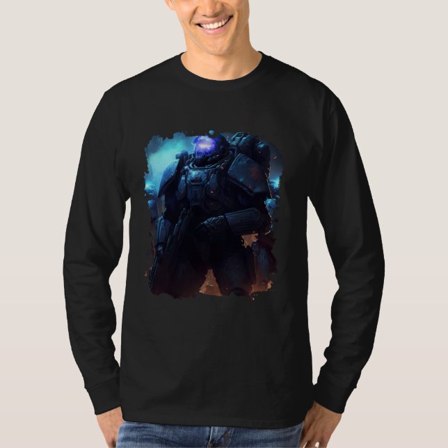 Camiseta Heroes in space the amazing Space Marines  1 (Anverso)
