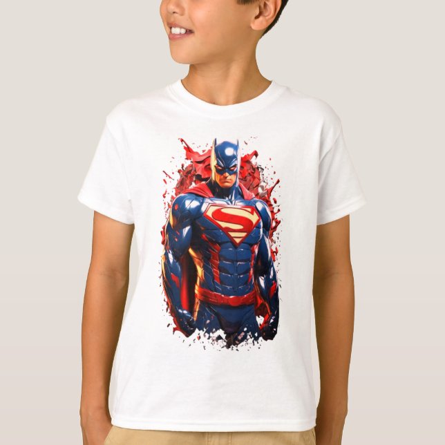 Camiseta Héroes invencibles: Diseño de Superdurabilidad par (Anverso)
