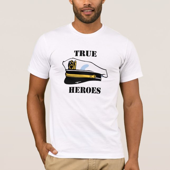 Camiseta Héroes verdaderos (Anverso)