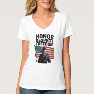 Camiseta Héroes Veterano Día Diseño Patriótico