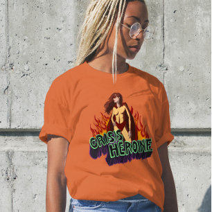 Camiseta Heroína del Caos de Energía Divertida Crisis TDAH
