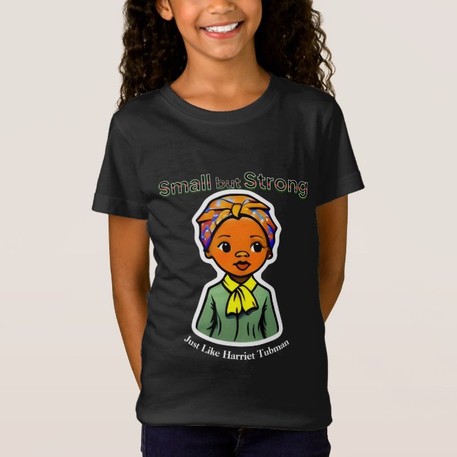 Camiseta Heroine de Historia Negra Harriet Tubman Cute Kids (Anverso)