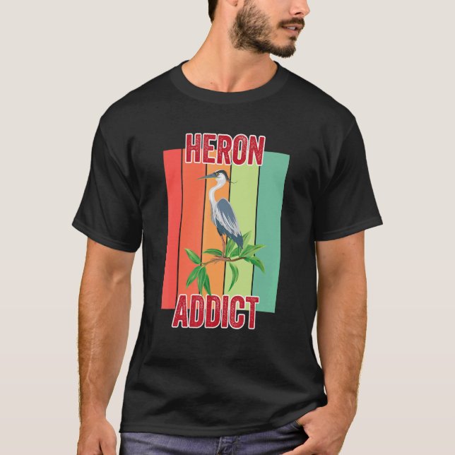 Camiseta Heron Addict Bird Watching (Anverso)