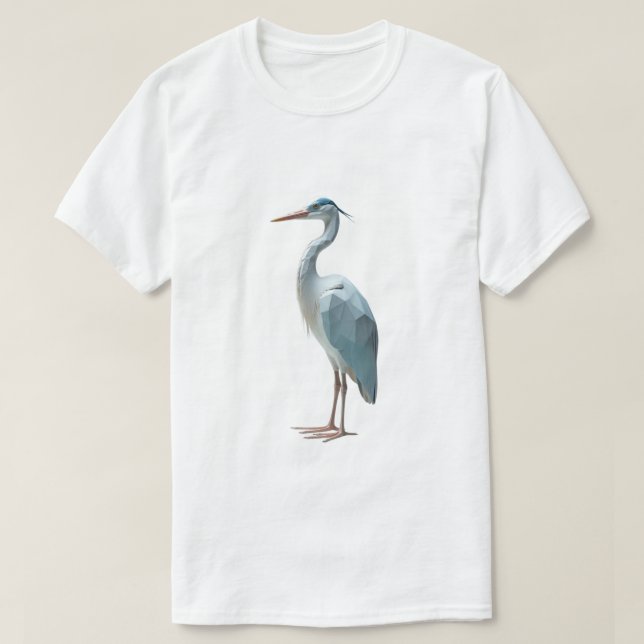 Camiseta Heron geométrico (Diseño del anverso)