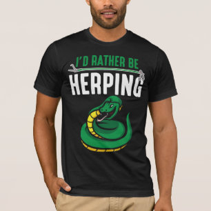 Camiseta "Herpetología de la ocupación zoóloga de serpie