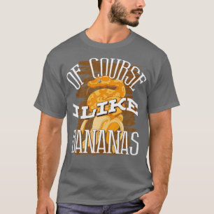 Camiseta Herpetólogo De Banana Ball Python Por Supuesto Me 