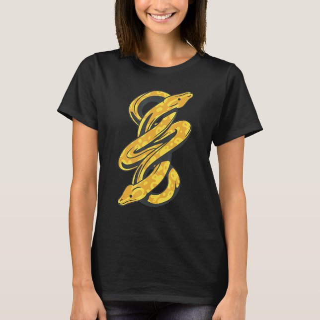Camiseta Herpetólogo de Banana Ball Python Snover (Anverso)