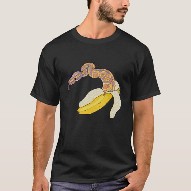 Camiseta Herpetólogo del reptil de serpiente Python de Bana (Anverso)