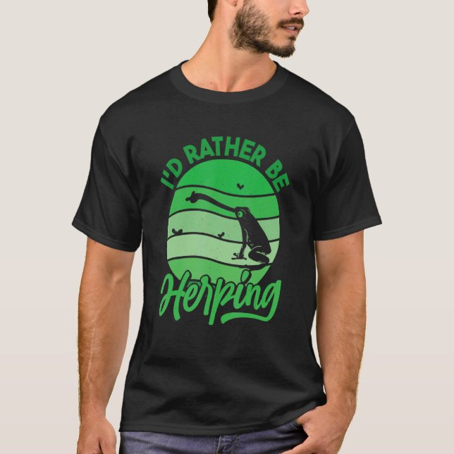 Camiseta Herpetólogo Herpetología Herp Prefiero Ser Herpi (Anverso)