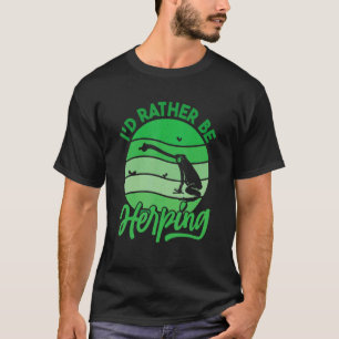 Camiseta Herpetólogo Herpetología Herp Prefiero Ser Herpi