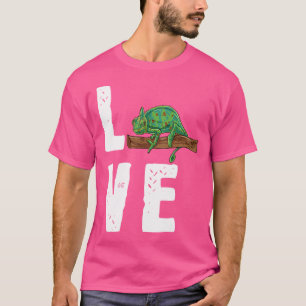 Camiseta Herpetólogo Me Encanta Mi Mascota Velado Chameleon