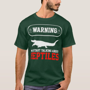 Camiseta Herpetólogo Reptiles Reptiles Herpes de cocodrilo