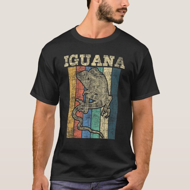 Camiseta Herpetólogo Retro Iguana Reptil Herpetólogo (Anverso)