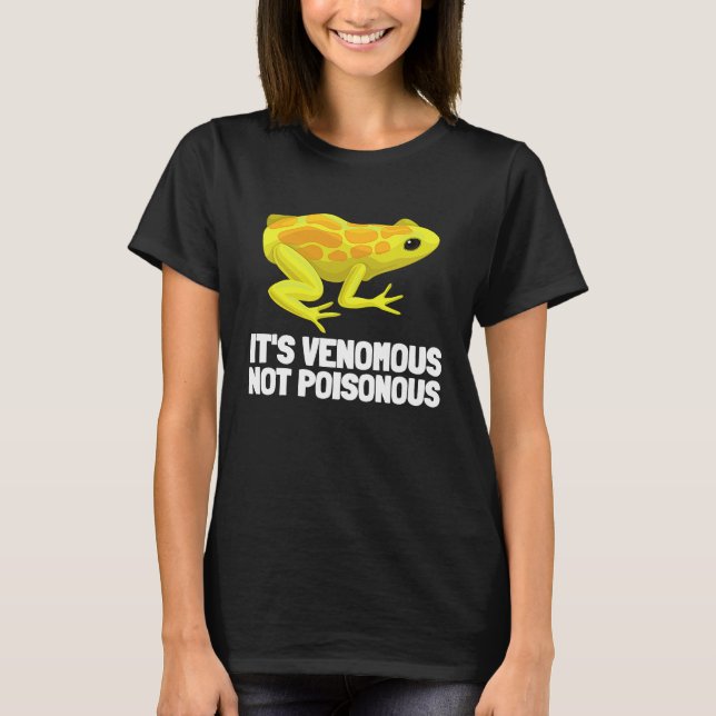Camiseta Herpetology Reptile And Amphibians  Venomous Not P (Anverso)