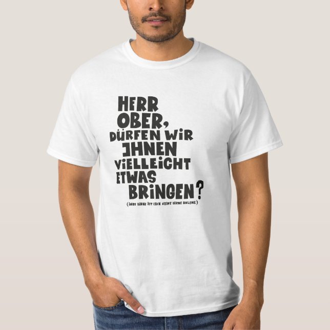 Camiseta Herr Ober - Pappa Ante Portas - Loriot   Herr Ober (Anverso)