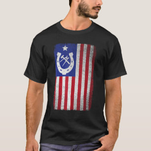 Camiseta Herrador Bandera Americana Herradura Herrado