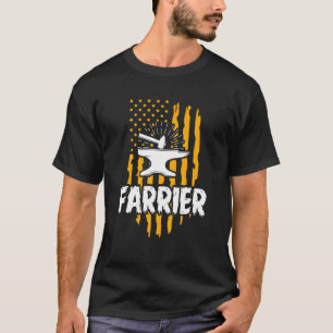 Camiseta Herrador Bandera Trabajo Herramienta Herradura Rec