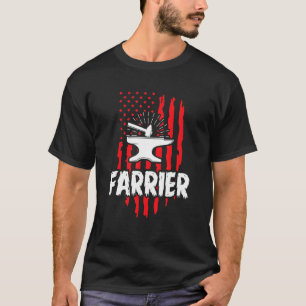 Camiseta Herrador Bandera Trabajo Herramienta Herradura Rec