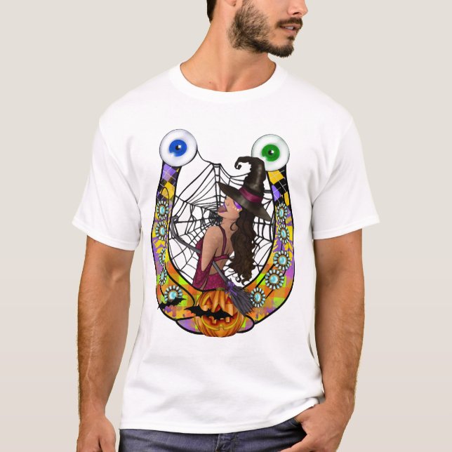 Camiseta Herradura de Halloween (Anverso)
