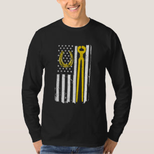 Camiseta Herradura de herradura: la bandera de los Estados 
