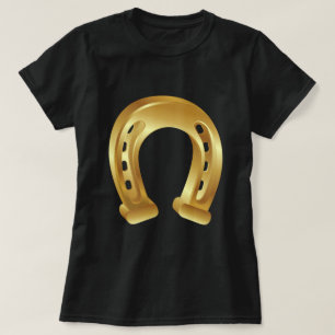 Camiseta Herradura dorada con suerte
