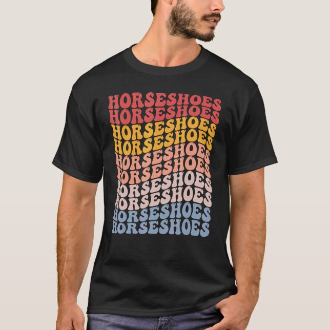 Camiseta Herraduras Groovy Deportes Retro (Anverso)