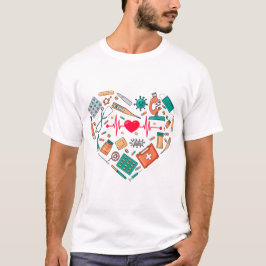 Camiseta Herramienta Corazón de Enfermería de Enfermería