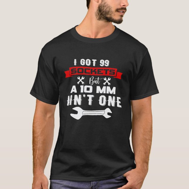 Camiseta Herramienta de mecánico de coche Castigo Llave de  (Anverso)