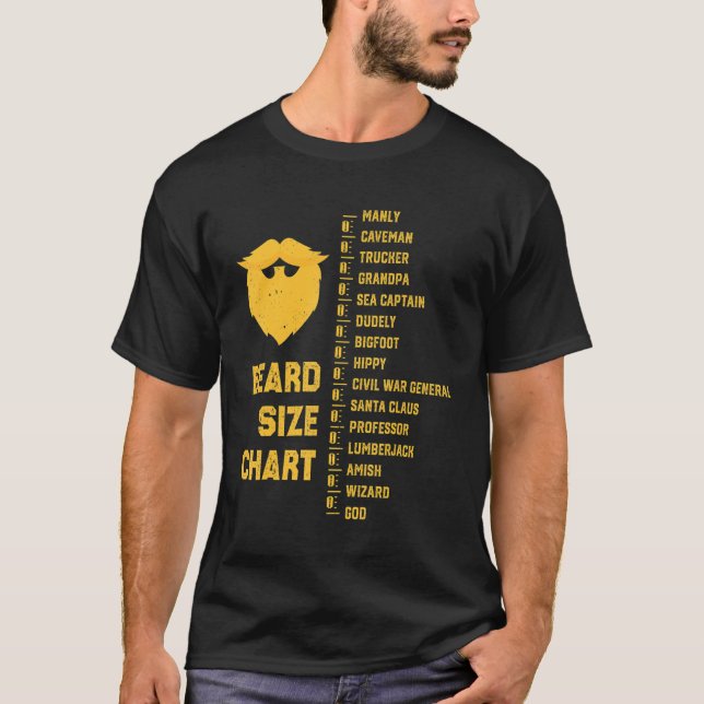Camiseta Herramienta de medición de barbas para la tabla de (Anverso)