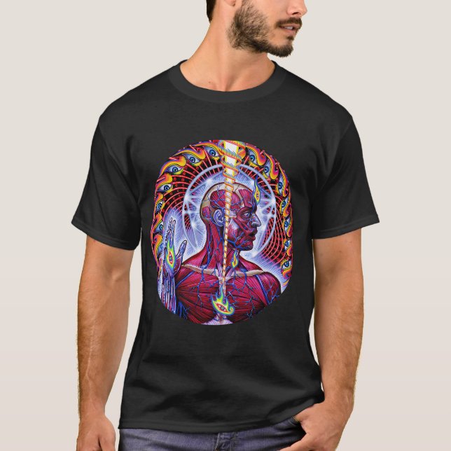 Camiseta Herramienta de metal negro (Anverso)