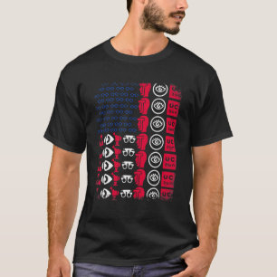 Camiseta Herramienta de óptico bandera americana orgullo 4