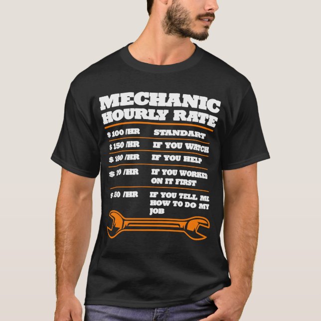 Camiseta Herramienta de profesión de mecánico de automóvile (Anverso)