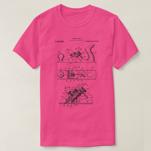 Camiseta Herramientas BlueCarpentry para el plano de la mad (Diseño del anverso)