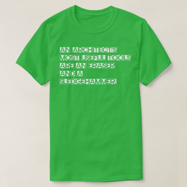 Camiseta Herramientas de arquitecto (Diseño del anverso)