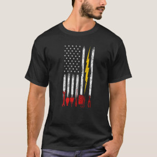 Camiseta Herramientas De Bandera De Ee.Uu. Para Electricist