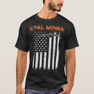 Camiseta Herramientas de bandera de minero de carbón USA Mi