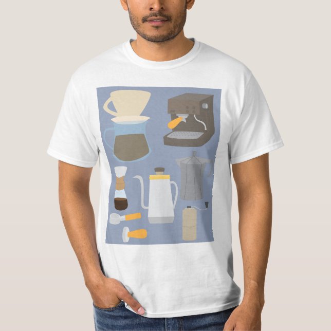 Camiseta Herramientas de Cafetera (Anverso)